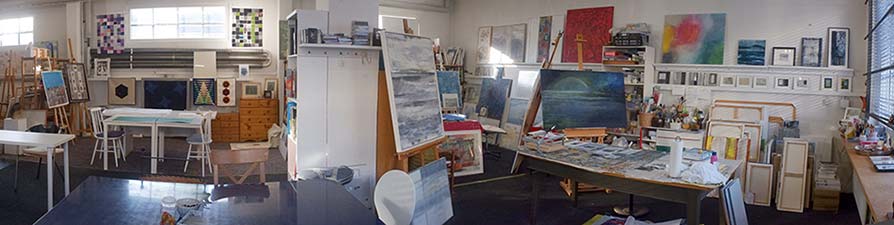 Blick in das Atelier Buchenstra&szlig;e